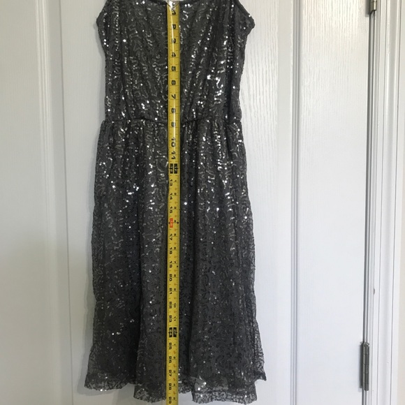 Grey and Silver Sequin Dress - Picture 3 of 11